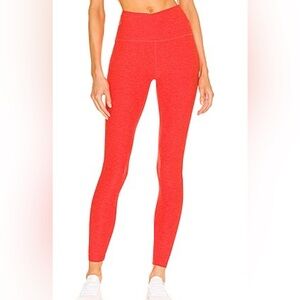 Beyond Yoga Spacedye High-Waisted Midi Leggings, Red Size Large